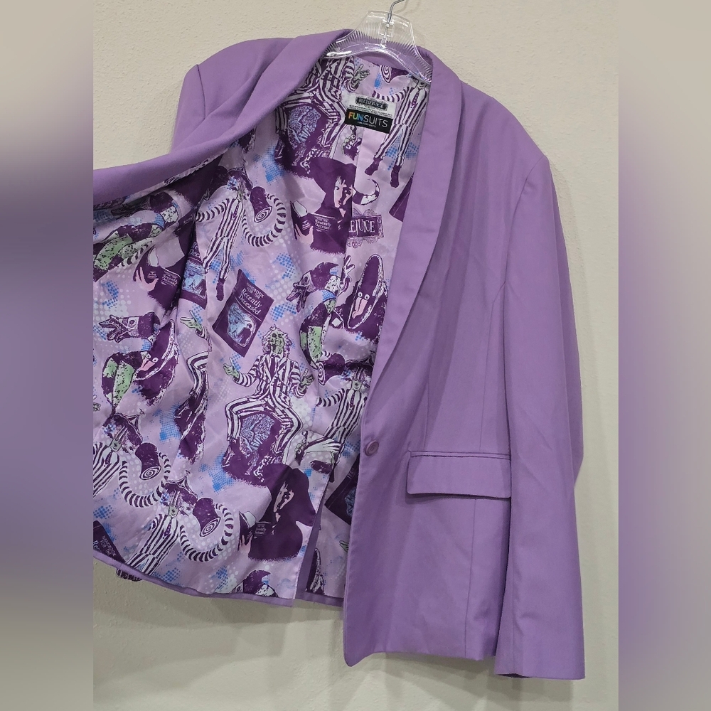 Beetlejuice Purple Violet Pastel Blazer Sz 16